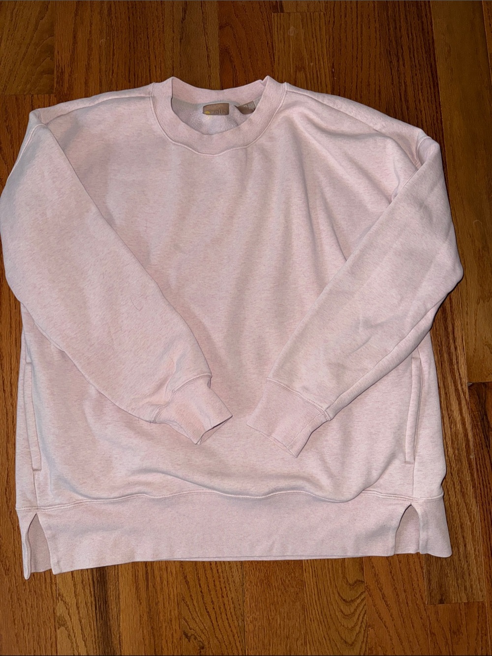 Athleta Light Pink Crewneck Sweatshirt w/Pockets